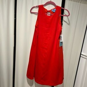 CeCe Red Sleeveless A-Line Dress
